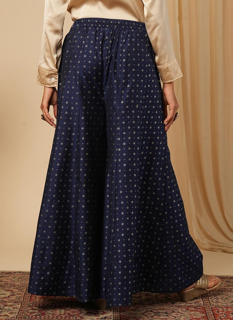 Globus Women Ethnic Motifs Printed Flared Ethnic Palazzos - Image 5
